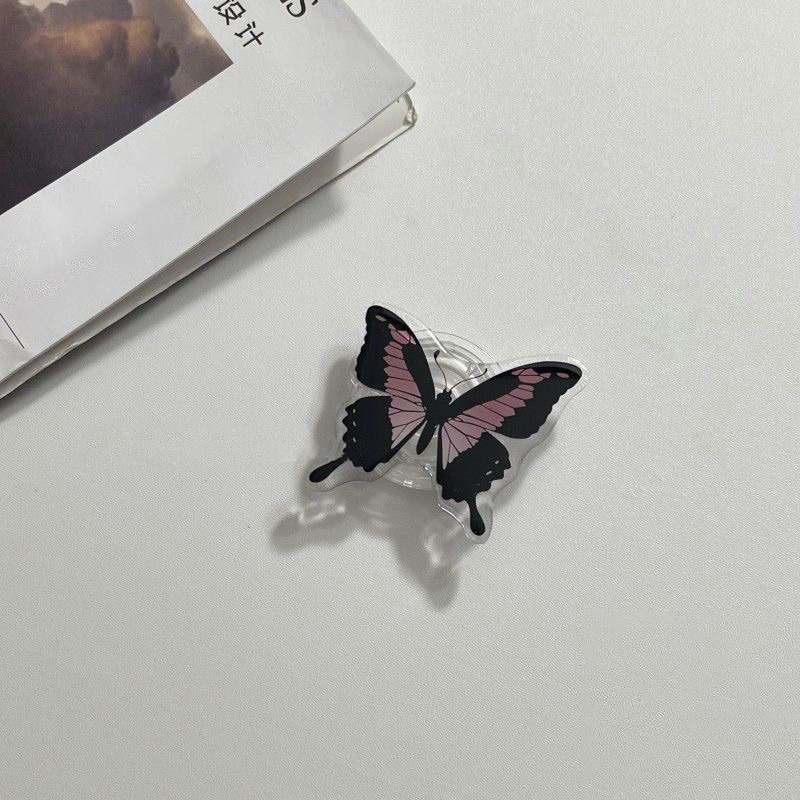 Stand Holder hp Transparan Kupu-kupu Warna Permen Phone Holeder