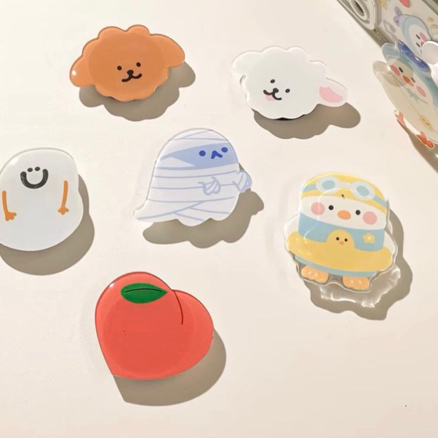 POPSOCKET MOTIF LUCU / CASING PHONE HOLDER KEKINIAN / GRIPTOK PHONE HOLDER / CARTOON ACYLIC PHONE GRIP SOCKET / PHONE STAND / POPGRIP/