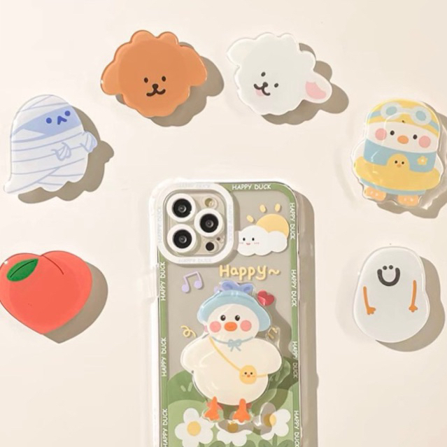 POPSOCKET MOTIF LUCU / CASING PHONE HOLDER KEKINIAN / GRIPTOK PHONE HOLDER / CARTOON ACYLIC PHONE GRIP SOCKET / PHONE STAND / POPGRIP/