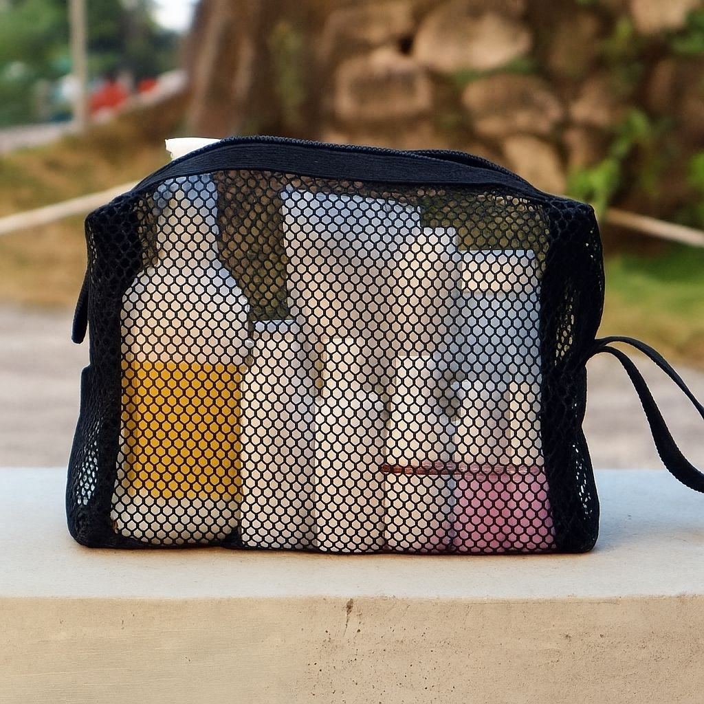 POUCH JARING TRANSPARAN STORAGE PENYIMPANAN MULTIFUNGSI