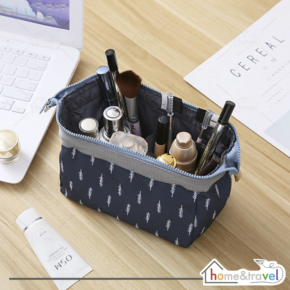 Charming Elegant Water Resistant Cosmetic Cube Pouch Tas Kosmetik Make Up Beauty Bag Multifungsi