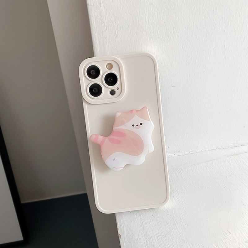 Stand Holder hp Transparan Kupu-kupu Warna Permen Phone Holeder