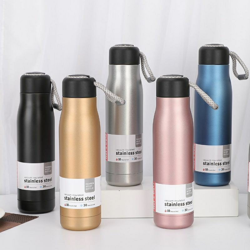Botol minum termos tumblr outdoor sport stainless simpan panas dan dingin high quality