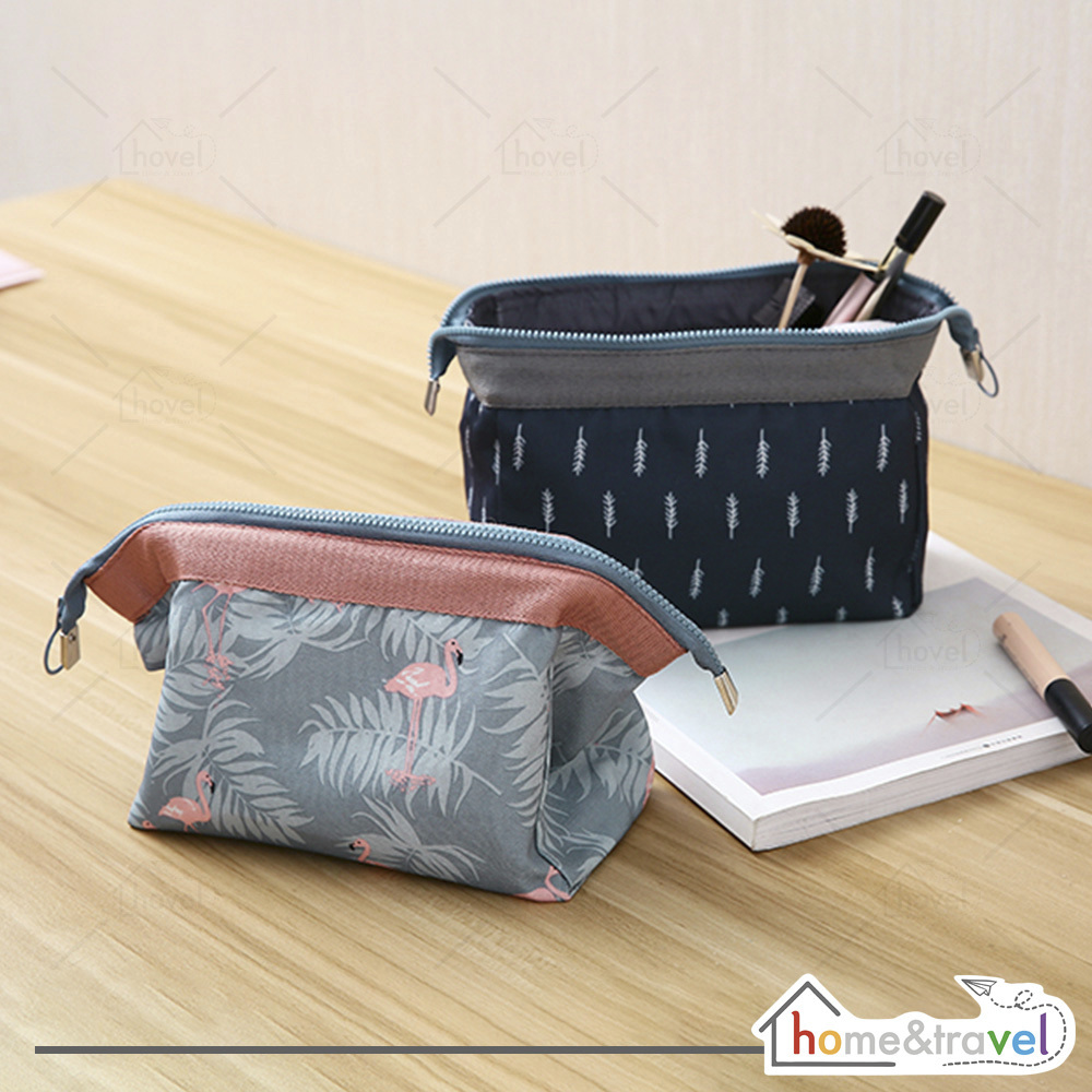 Charming Elegant Water Resistant Cosmetic Cube Pouch Tas Kosmetik Make Up Beauty Bag Multifungsi