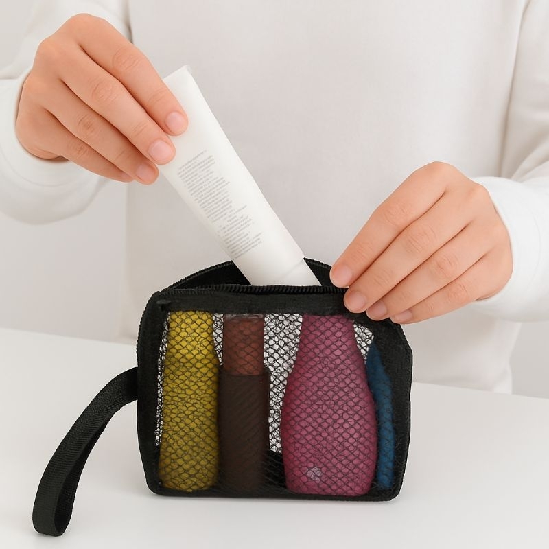 POUCH JARING TRANSPARAN STORAGE PENYIMPANAN MULTIFUNGSI