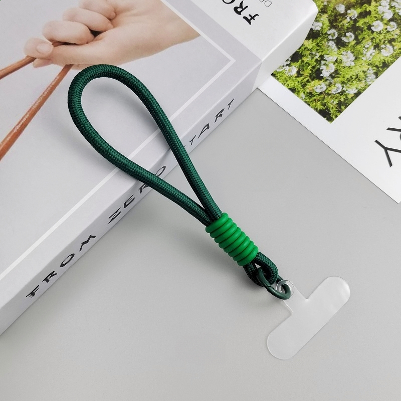 Tali Gantungan Gelang HP Mobile Phone Lanyard Handphone Tangan Pendek Macaron Lanyard Strap Kunci Bahan Silikon Phone Straps & Keychains