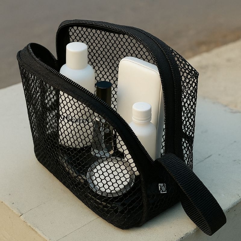 POUCH JARING TRANSPARAN STORAGE PENYIMPANAN MULTIFUNGSI