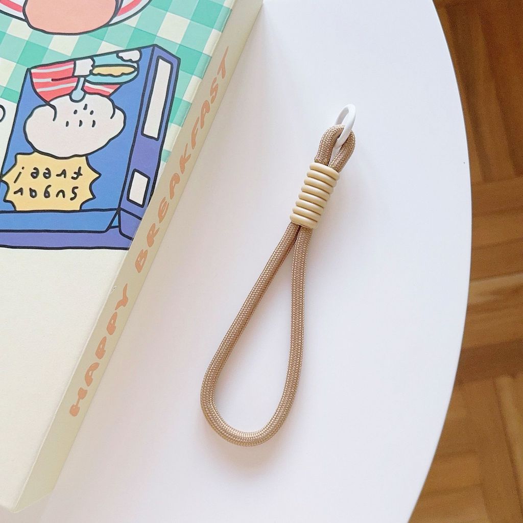 Tali Gantungan Gelang HP Mobile Phone Lanyard Handphone Tangan Pendek Macaron Lanyard Strap Kunci Bahan Silikon Phone Straps & Keychains