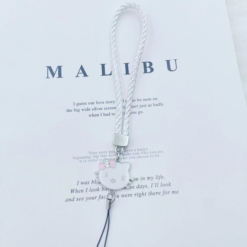 Gantungan HP Aesthetic Motif Bunga Silikon Anti Hilang Casing Telepon Liontin Tali Lanyard HP Lucu Segar Warna Silicone Flower -DF