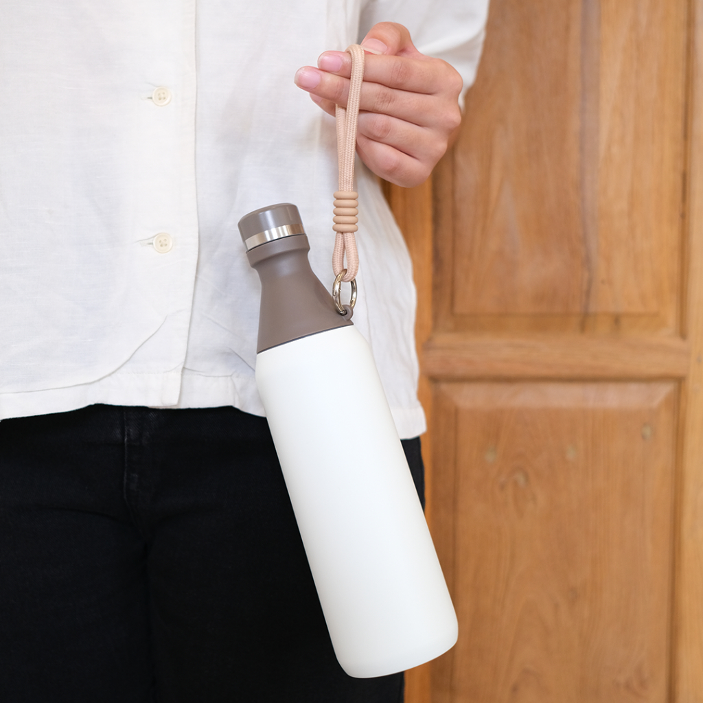 MIZZU BOTTLE - Kaze Botol Minum 500ml Strap Handle - Tumbler Kopi Stainless Tahan Panas Dingin