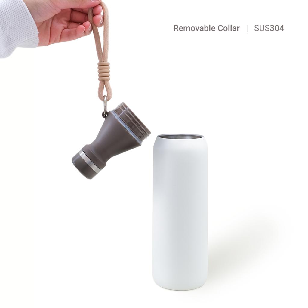 MIZZU BOTTLE - Kaze Botol Minum 500ml Strap Handle - Tumbler Kopi Stainless Tahan Panas Dingin