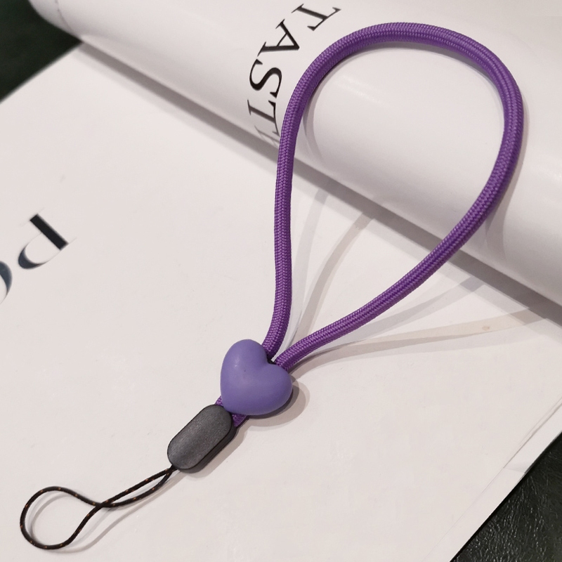 Gantungan HP Aesthetic Motif Bunga Silikon Anti Hilang Casing Telepon Liontin Tali Lanyard HP Lucu Segar Warna Silicone Flower -DF