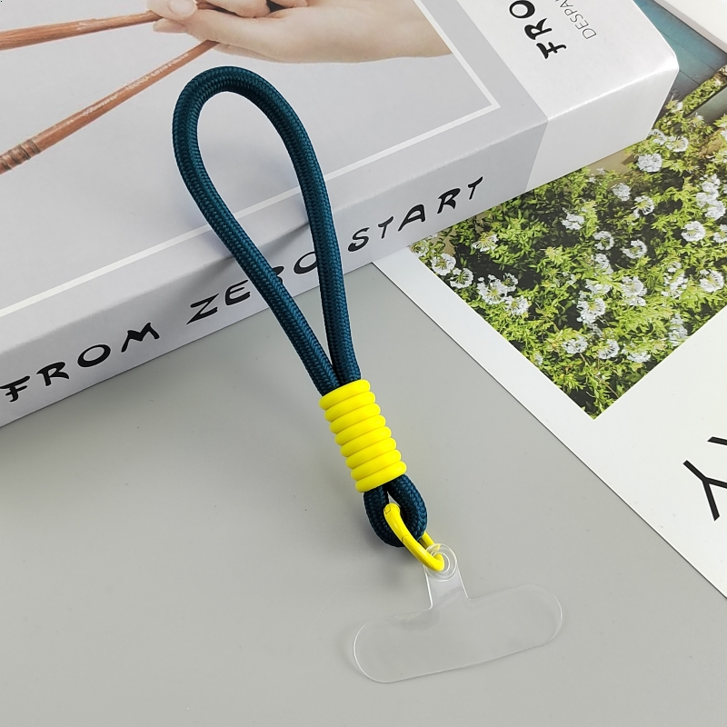 Tali Gantungan Gelang HP Mobile Phone Lanyard Handphone Tangan Pendek Macaron Lanyard Strap Kunci Bahan Silikon Phone Straps & Keychains