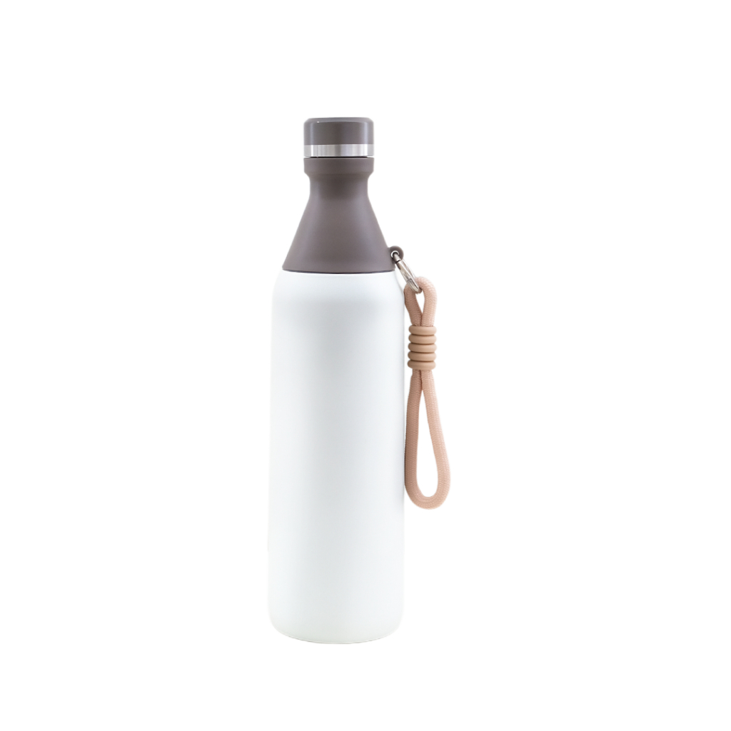 MIZZU BOTTLE - Kaze Botol Minum 500ml Strap Handle - Tumbler Kopi Stainless Tahan Panas Dingin