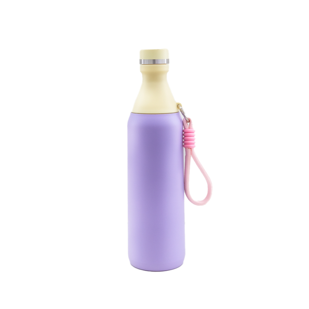 MIZZU BOTTLE - Kaze Botol Minum 500ml Strap Handle - Tumbler Kopi Stainless Tahan Panas Dingin