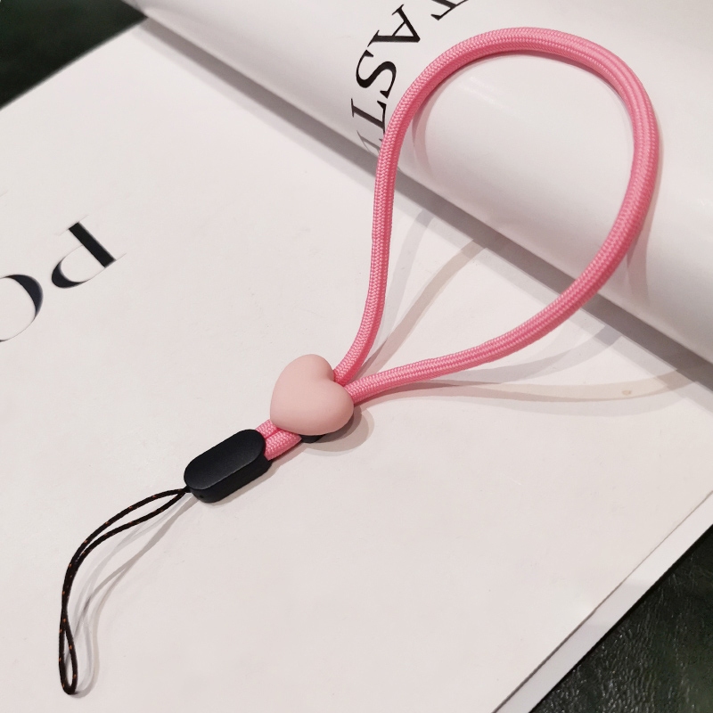 Gantungan HP Aesthetic Motif Bunga Silikon Anti Hilang Casing Telepon Liontin Tali Lanyard HP Lucu Segar Warna Silicone Flower -DF