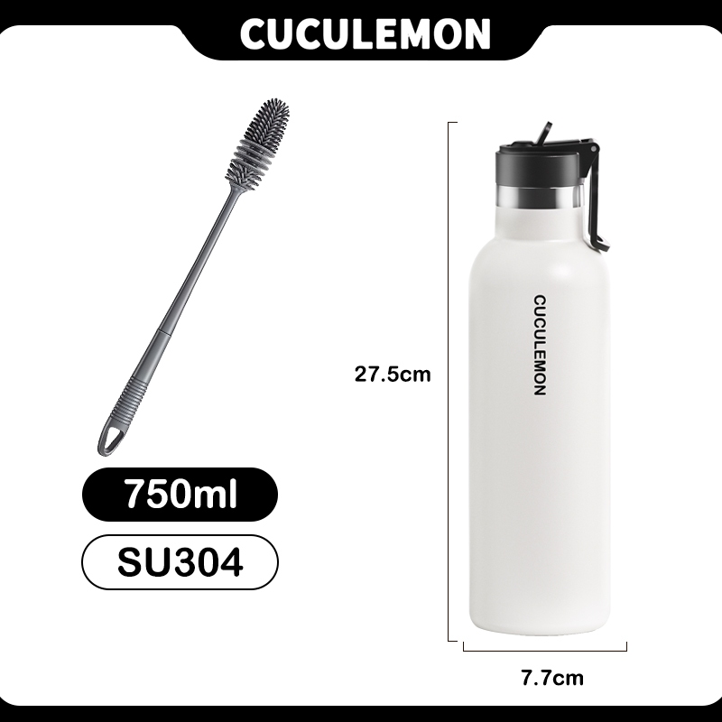 CucuLemon Termos Stainless Steel Tumbler Tahan Panas Dingin Botol Minum 1 Liter Sport Air Bottles