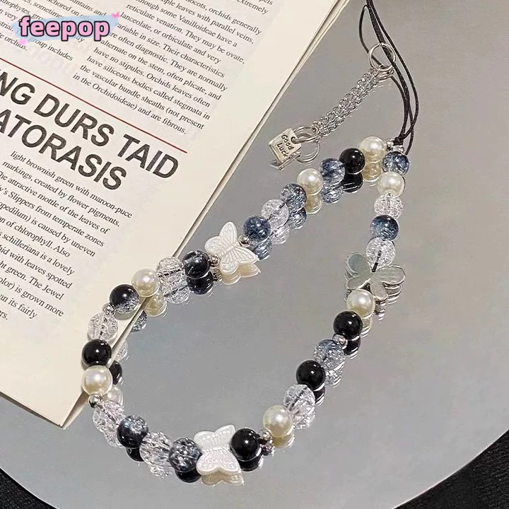 Key Strap Lanyard HP Beruang Cinta Estetik Gantungan Hp Aesthetic Korea Kupu-kupu