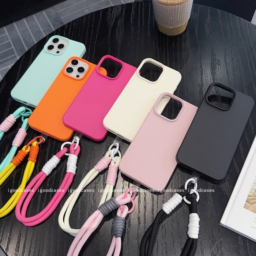Mobile Phone Strap iPhone 11 case iPhone 13 casing iPhone 16 Pro Max iPhone XR X XS Max 
