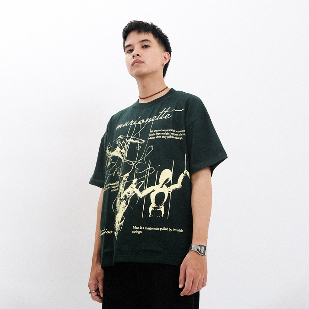 AccentAmbios Kaos Boxy Oversized Marionette Pria dan Wanita - Cotton Combed 20s