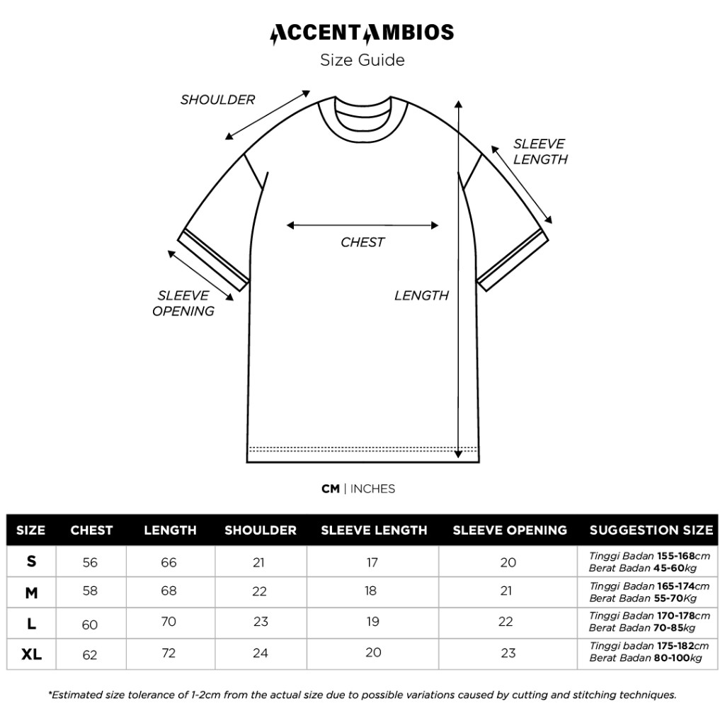 AccentAmbios Kaos Boxy Oversized Marionette Pria dan Wanita - Cotton Combed 20s