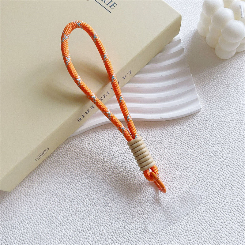Tali Gantungan Gelang HP Mobile Phone Lanyard Handphone Tangan Pendek Macaron Lanyard Strap Kunci Bahan Silikon Phone Straps & Keychains