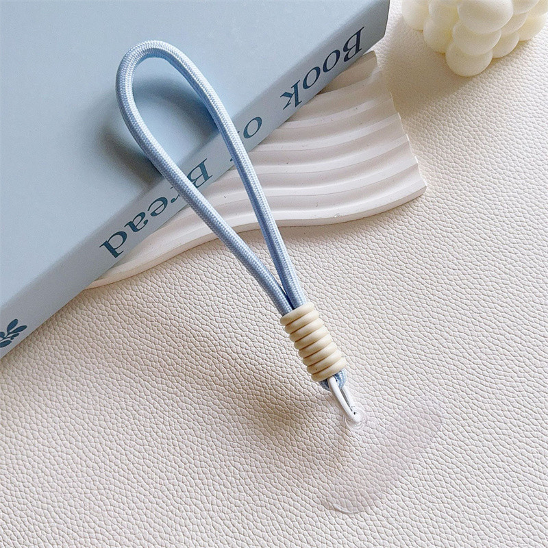 Tali Gantungan Gelang HP Mobile Phone Lanyard Handphone Tangan Pendek Macaron Lanyard Strap Kunci Bahan Silikon Phone Straps & Keychains