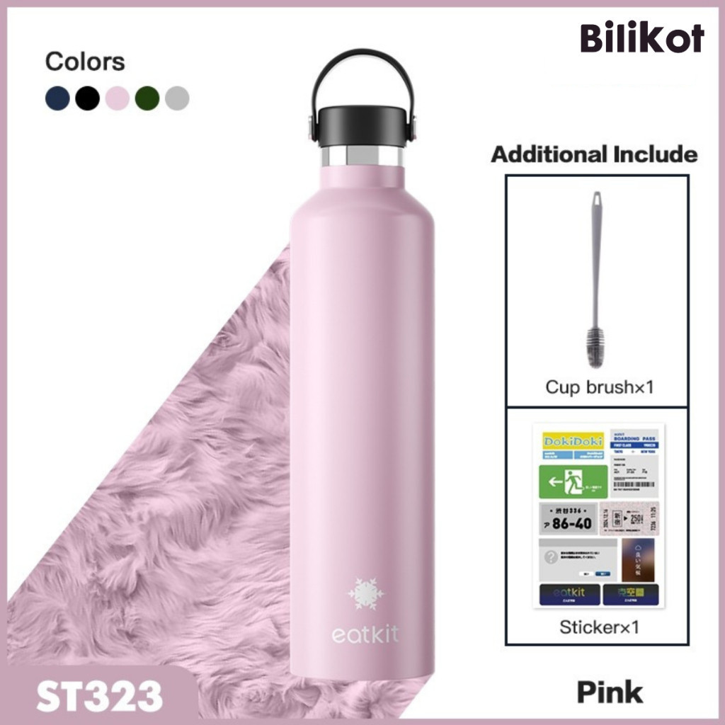 Hoptech - Tumbler Stainless Steel 304 1000ml | Botol Minum Tahan Panas Dan Dingin | Thermos Cup Vacuum